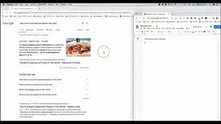 Two tabs on one screen on your MacBook Air