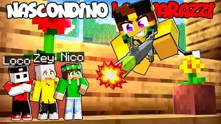 NASCONDINO CON I LANCIARAZZI vs MINUSCOLI SU MINECRAFT
