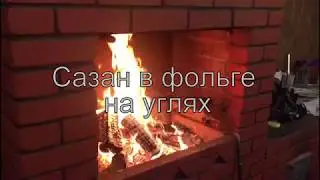 Готовим Сазана в фольге на углях!в Сибирских условиях))