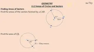 G 11.2, Areas of Circles and Sectors