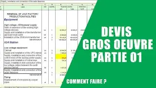 COMMENT FAIRE LE DEVIS DU GROS OEUVRE (FONDATION) ??