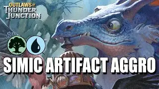 I Made a Simic Artifact Aggro Deck in OTJ Standard 🌳💧 // Magic: the Gathering Arena