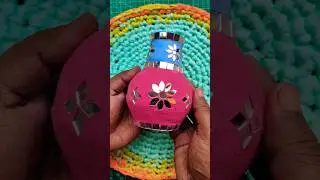 Soil pot decorations from mirror #holidayswithshorts #ashortaday #youtubeshorts