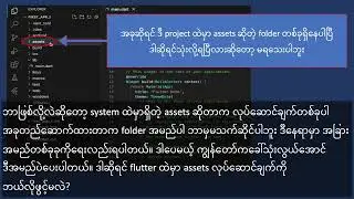 Flutter Assets Connection Setting(Burmese)