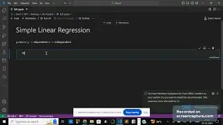 (SLR)Simple Linear Regression, Machine Learning - Regression model #machinelearning #regression #ml