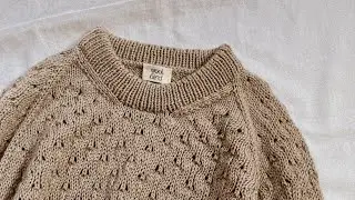 Knit Down a 1x1 Ribbed Folded Collar Neckband from a Picked Up Edge | Knitting Tutorial