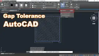 Hatch Gap tolerance in AutoCAD || Advance Hatch in AutoCAD