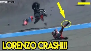 Jorge Lorenzo Crash di FP2 MotoGP Thailand, Motornya Terbelah Jadi Dua