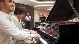 Totally IMPROVISED Unchained Melody duet on a cruise ship