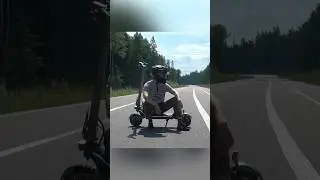 Вот сколько реально проезжает электросамокат с батареей 25,6 АЧ и райдером 90 кг!
