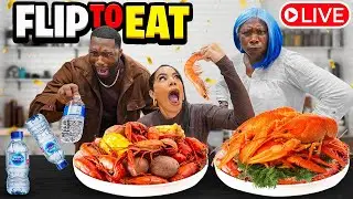 Seafood Boil Flip To Eat| Live Challenge With Mama Joan *HILARIOUS*