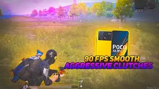 POCO X6 PRO BGMI TEST SMOOTH + 90 FPS BGMI GAMEPLAY FULL CLUTCH