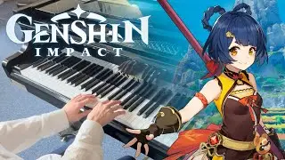 Genshin Impact OST - Clear Sky Over Liyue & Vague Whispers (ピアノ)