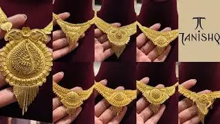 Tanishq Latest Light Weight Gold Necklace Set Design 💕 || Tanishq Latest Trendy Gold Necklace Set 😱