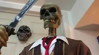 Gemmy Animated Lifesize “The Captain” Pirate Skeleton w/ Hat (Unreleased Prototype)