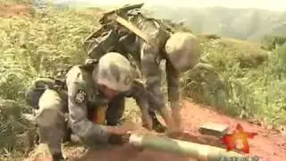Китайские артиллеристы отжигают