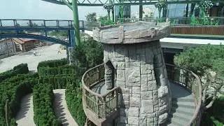 Декорации из бетона для аттракциона "Лабиринт"