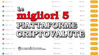 Piattaforme criptovalute, le 5 migliori exchange e siti di trading