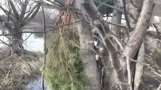 Украли маскировочную сеть , сломали шалаш !!