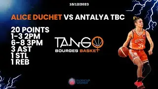 EUROCUP W PLAYOFF RD 1 - ALICE DUCHET 20 POINTS HIGHLIGHTS VS ANTALYA TBC