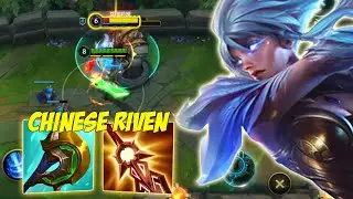 RIVEN BARON LANE GAMEPLAY IN CHINA SERVER - WILD RIFT RIVEN
