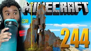 Quebrando a MAIOR MONTANHA do Minecraft - Em busca da casa automática #244 #react