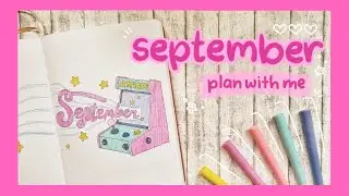 PLAN WITH ME | September 2022 Bullet Journal Setup | 🕹 Arcade Video Game 🎮