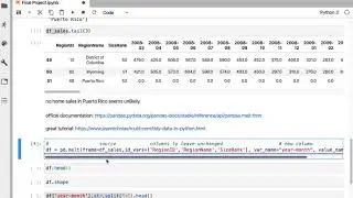 using pandas melt to create tidy data in Jupyter with Python