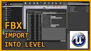 Unreal Engine | import into level