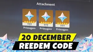 20 December New Redeem Code Genshin Impact 4.3