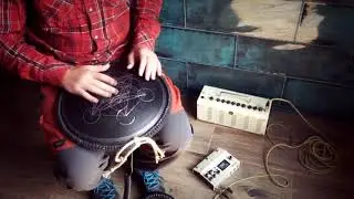 Black GUDA drum MINI Overtone Plus + FX 