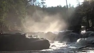 Tranquil Misty Waterfall - Relaxing Nature's Cascade