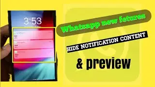 How To HIDE Whatsapp MESSAGE CONTENT - The EASIEST Way To Keep Your Privacy