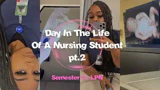 day in the life of a nursing student | + semester 2:LPN + grwm for school + chit chat
