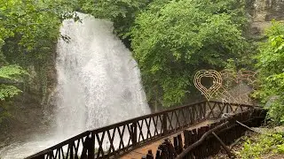 ОТДЫХ ДИКАРЯМИ в Крыму. Водопад ДЖУР-ДЖУР после ливня .Пятый день отпуска. 