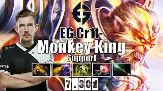 Monkey King Support | EG.Cr1t- | CR1T- POS 4 MONKEY KING FOR TI 10 | 7.30d Gameplay Highlights