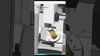 SprutCAM Mill 5 Axis Okuma Genos Simulation #sprutcam #mill5axis #cadcamcnc #cadcamsolutions