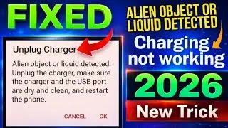 alien object or liquid detected plug out the charger| unplug charger alien object or liquid detected