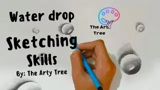 Water Drop Sketching | How to draw Water Drop | Water droplet draw easy