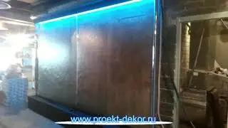 Водопад по стеклу 3 на 4