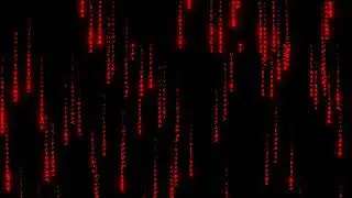 Matrix code rain | Red version