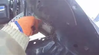 Ремонт правого заднего стакана FORD MONDEO 1   Часть 3