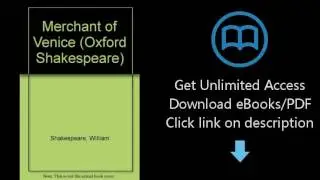 Download The Merchant of Venice (The Oxford Shakespeare) PDF