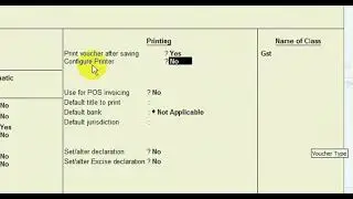 Free tally prime TDL for voucher type wise  printer #tallyprime #tallyprimetdl