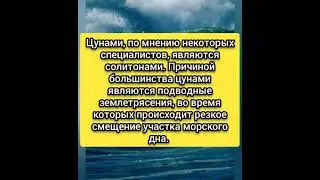 Что такое цунами?(кратко)