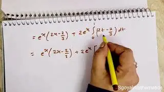 Mgsu MSc mathematics integral equations 2014 solved question||Sgoyalmathematics