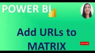 How to Add URL to the MATRIX in POWER BI || POWER BI Beginners Tutorial || POWER BI Desktop