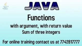 java program to add three numbers using function