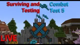 Playing Survival in Minecraft Combat Test 5