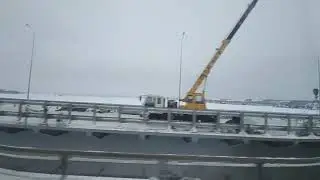 Строительство второй очереди моста через реку Чусовую.  Декабрь 2022